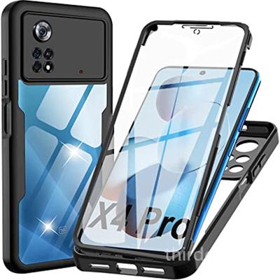 Double Protector HD PET Film Case for Xiaomi 12T 11T Mi 11 Lite NE 5G POCO X4 Redmi 10C Note 11E 11s 10s Pro 360 Full Body Protective Cover