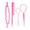French Braid Tool Loop Rat Tail Comb Pin Tail Braiding Combs for Women Hair Styling