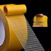 1Roll 20M Double Sided Tape High Viscosity Grid Fiber Transparent Double Sided Tape Sticky Adhesive Fiber Mesh Tape HMM