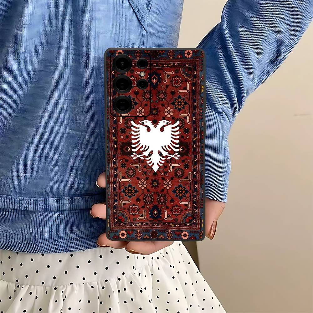 Albania Albanians Flag Phone Case For Samsung S 24 Fe 25 Ultra Plus 20 Lite 21 30 22 23 24 22 Ultra 5G Fundas
