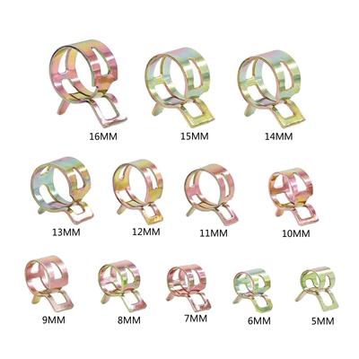 10Pcs Spring Hose Clamp Kit Fuel Line Spring Clamp Hose Pipe Clamp Fasteners 5/6/7/8/9/10/11/12/13/14/15/16mm
