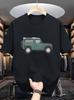 Men'S T-Shirt - Soft Breathable SUV & Off-Road Vehicle Print, Loose Fit Round Neck Casual Tee F