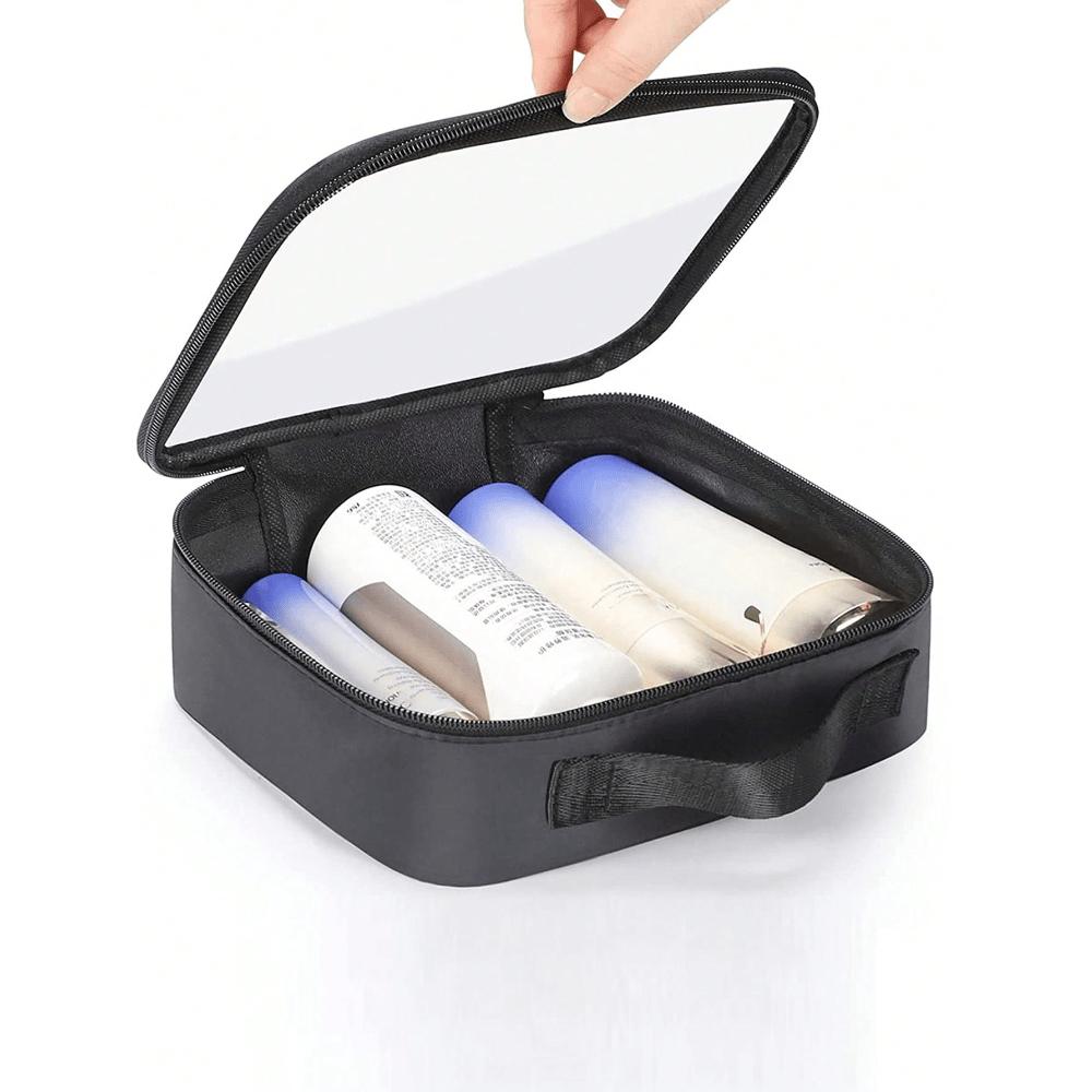 

Clear Zipper Beauty Set Makeup Bag Transparent PVC Cosmetic Bag Portable Travel Organizer Waterproof Toiletry Bag Beach Bag Beach Towel Organizer 1pc чёрный