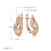 Vintage Hollow Flower Earrings  Gold Color Boho Ethnic Wedding Cilp Earrings For Women Elegant Fashion Jewelry Gift