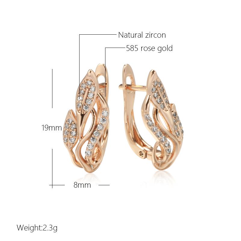 Vintage Hollow Flower Earrings Gold Color Boho Ethnic Wedding Cilp Earrings For Women Elegant Fashion Jewelry Gift
