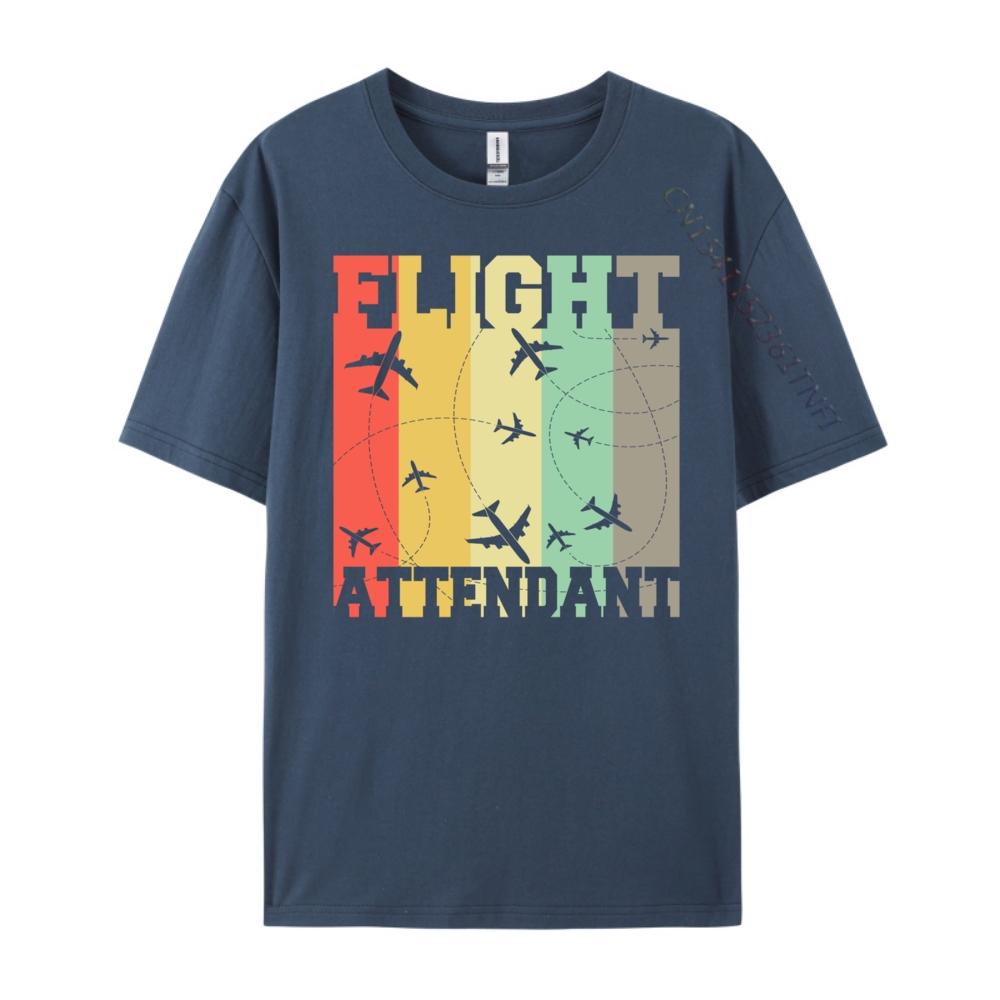 Flight Attendant Flying Plane Stewardess Free Shippping Clothes New Year 2025 T Shirts Oversized Graphic