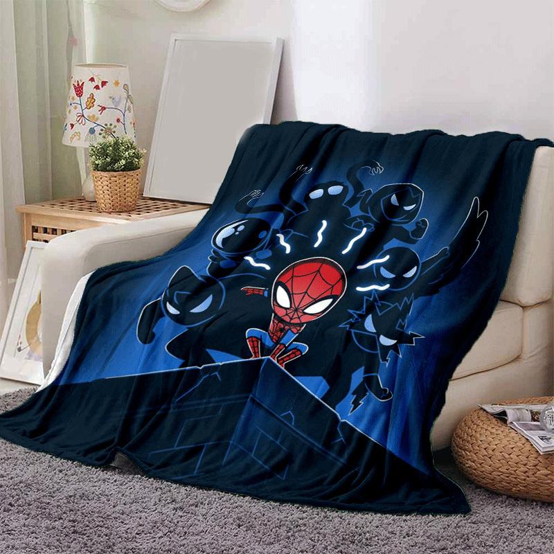 1pc Spier-Man Printing Blanket - Soft, All-Season Throw for Living Room, Beroom,Personalize Gift with Aorable Cartoon Esign
