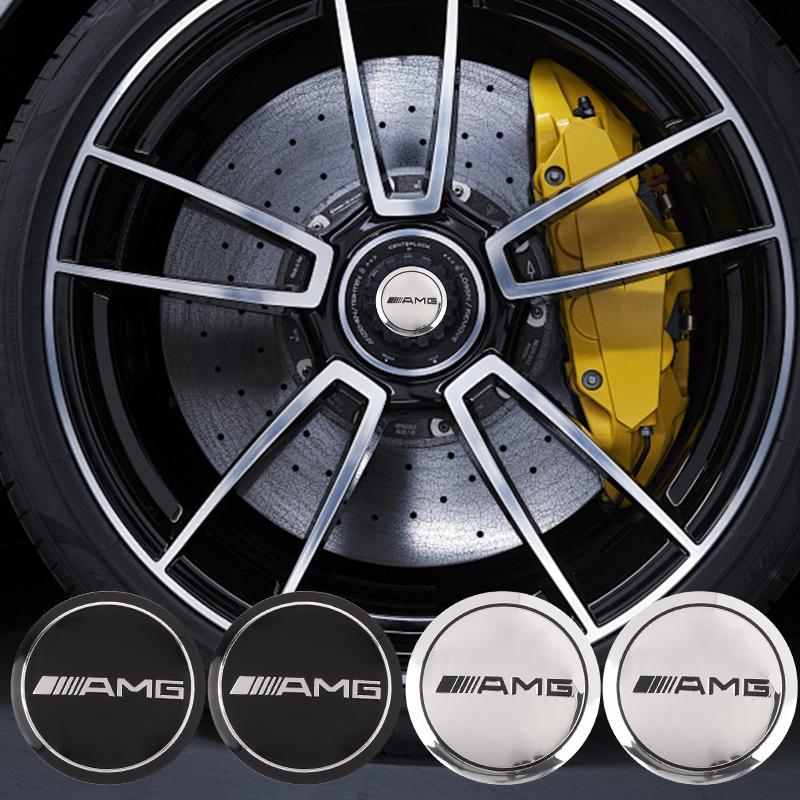 RPO5   4pcs 56MM Car For Mercedes Benz A C E S W177 W176 X166 X167 C257 C218 X253C118 C117 H247 Wheel Center Hub Cap Badge Logo Sticker
