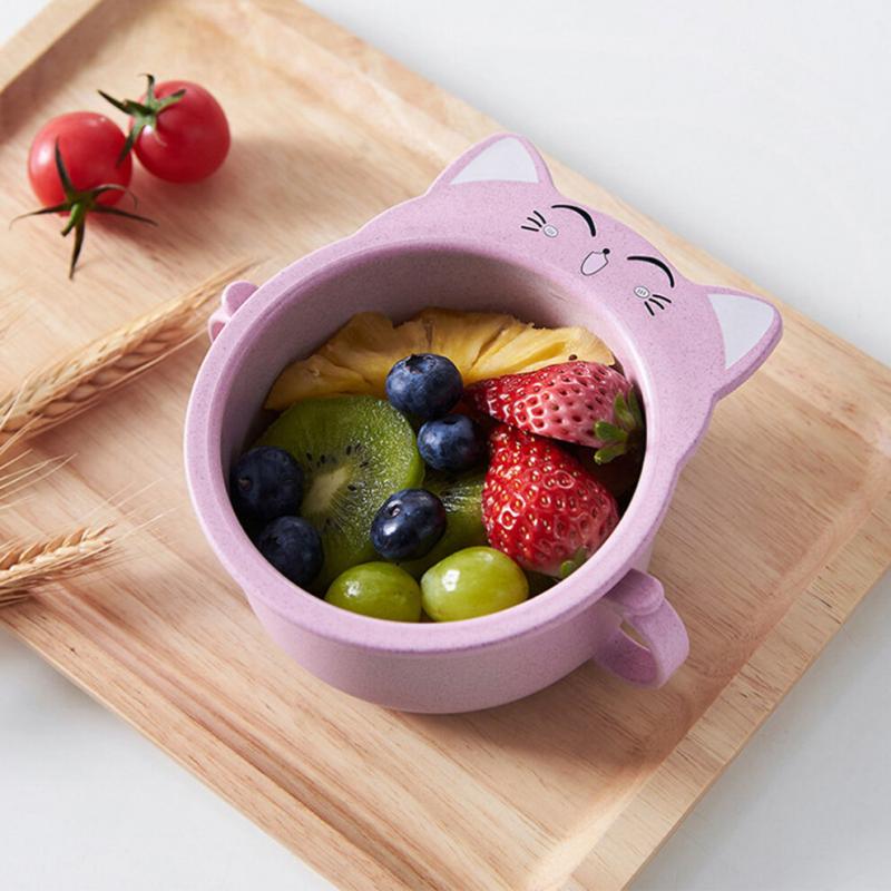 Small Bowl Wheat Straw 1set 6.3x5.7x2.4in