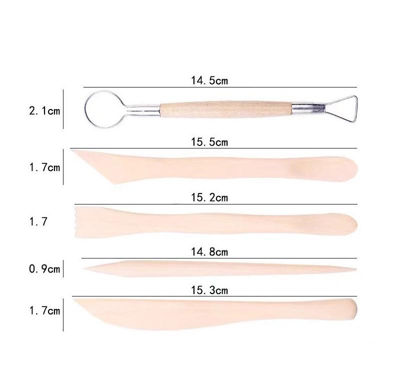 42-Piece Pottery Tool Set: Clay Carving Knives, Ball Tools, Dotting Pens for DIY Clay Craftsmanship