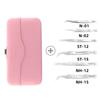 NAGARAKU Eyelash Extension Tweezers Set Kit Great Precision Stainless Steel Volume Fan Pick Up Application Tool, N-04 N-06, 1 Piece