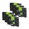 6PK Label Tapes Compatible for Brother TZe-C31 TZ B31 D31 Black On Fluorescent Green/Orange/Yellow 12mm for P-Touch Label Makers