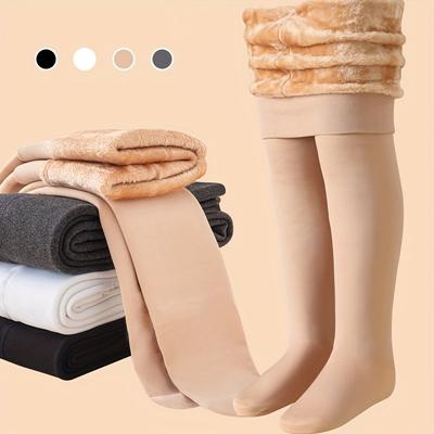 1 pezzo Leggings caldi spessi da bambina per Autunno/Inverno, Calze da danza