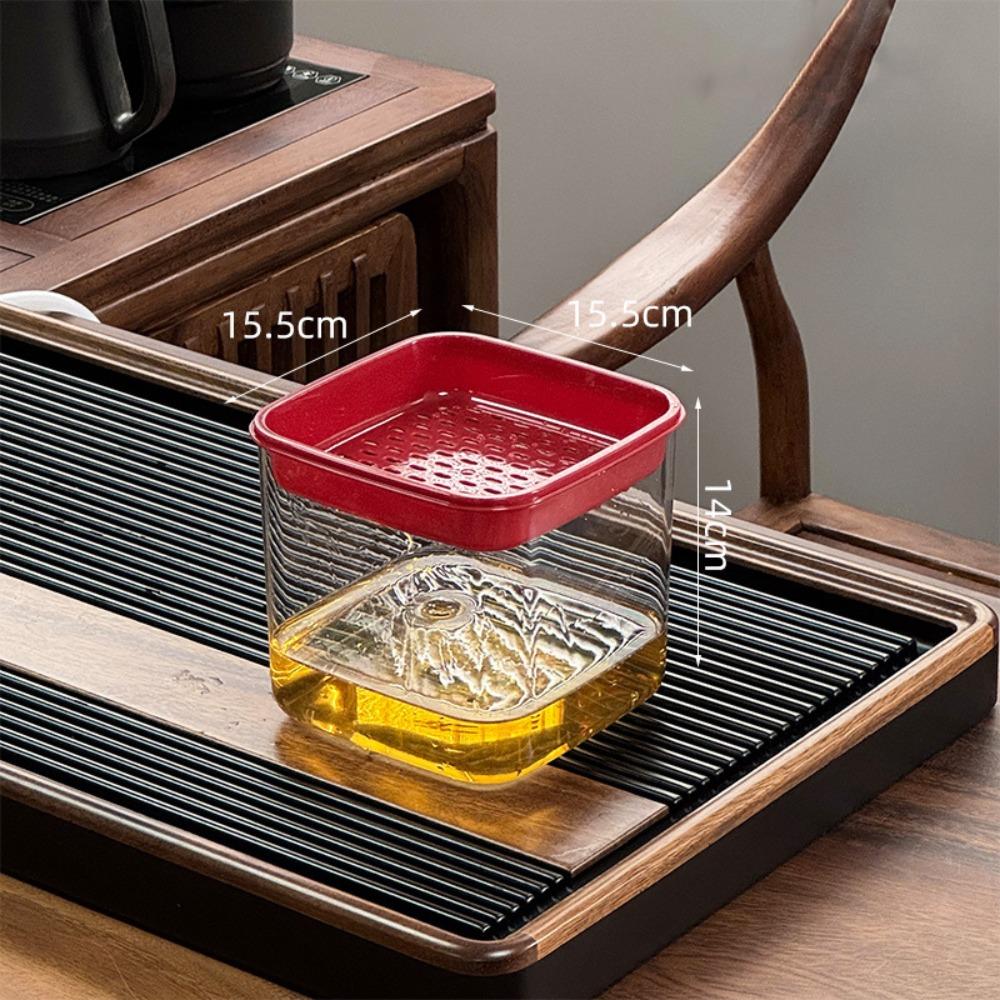 New Mini Desktop Tea Drain Bucket Drainage Detachable Desktop Trash Can Multifunctional Tea Filter Box