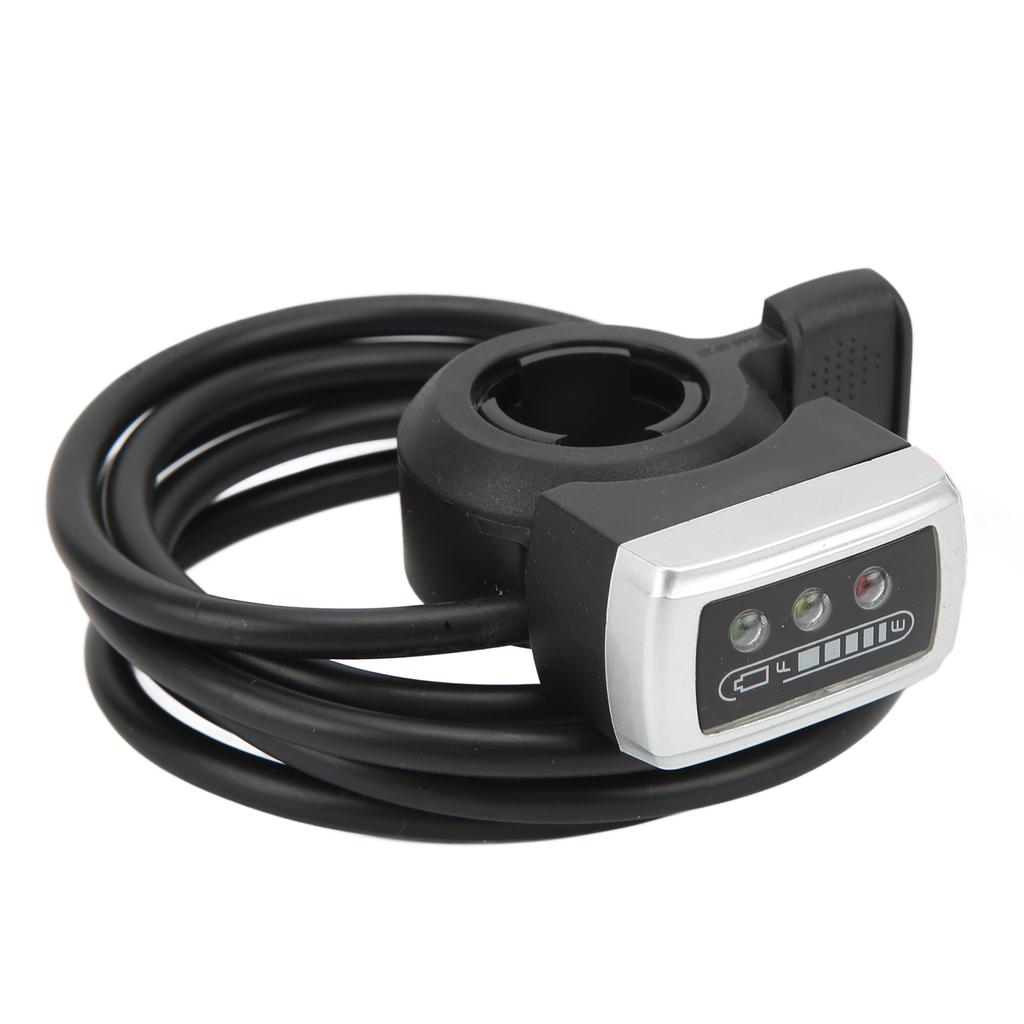 6 Wire Thumb Throttle with ONOFF Switch Battery Indicator 22mm Aperture for Electric Bike