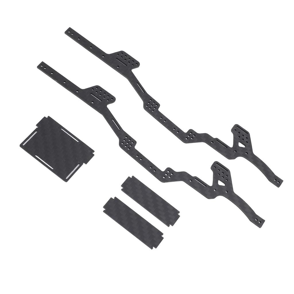 Carbon Fiber Chassis Kit RC Chassis Frame Rails for Axial SCX24 Deadbolt JLU C10 Bronco 124 RC