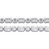 Unisex Hip Hop 6mm Zircon Tennis Bracelet: Round & Square Gradual Zircon Design