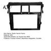 Car Dashboard Accessory 9 Inch Radio Fascia Frame for Toyota Vios 2008, Navigation Seamless Fit Interior Panel Frame, Stereo Install Bezel Trim,