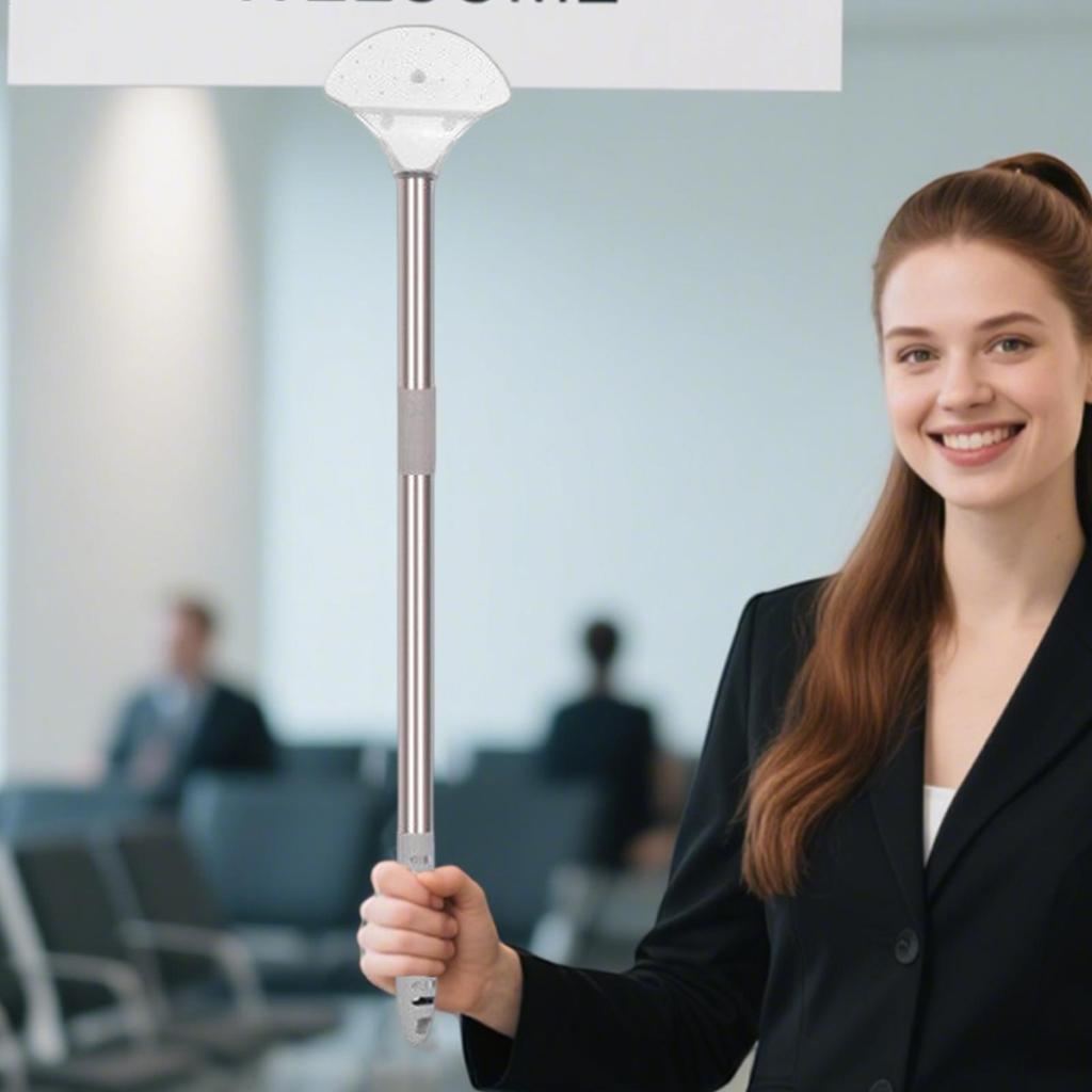 Stojan na cedule Ruční Nastavitelný Držák cedule Nerezová tyč Plakát Banner Vítejte Pro Schůzku Obchod Výstava Billboard