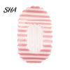 Hair Clip Claw for Women, Transparent Acrylic with Anti-Slip Dense Teeth, Dopamine Stripe Stable Grip Back Head Half-Tied Updo Hairstyles Accessory
