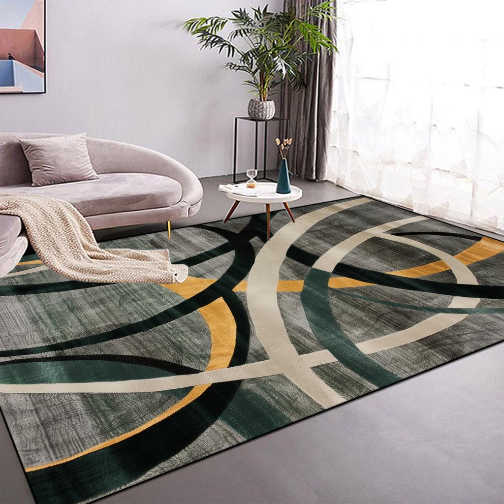 Modern Light Luxury Carpets for Living Room Abstract Large Area Sofa Rug Non-slip Bedroom Decor Rug Washable Coffee Table Mat