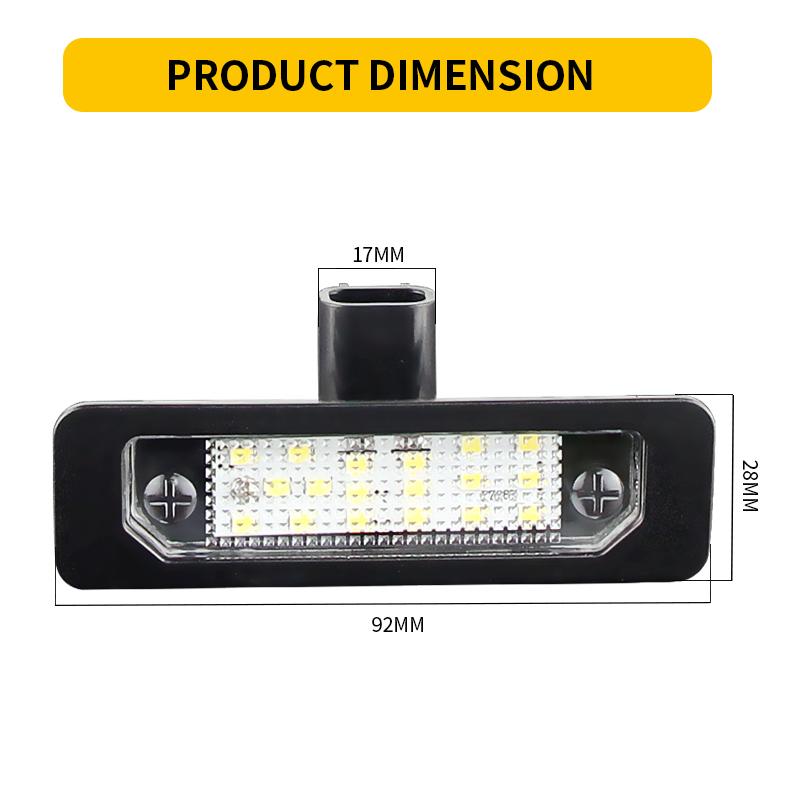 2 Stück Canbus LED Kennzeichenleuchte für Ford Mustang 2010-2014 Focus Fusion Flex Taurus Lincoln MKS MKT MKX Mercury Milan