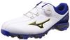 Nexlite 005 Boa Men's Golf Shoes, 3E Spikes, White/Blue, Size 28.0cm