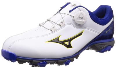 Nexlite 005 Boa Herren Golfschuhe, 3E Spikes, Weiß/Blau, Größe 28,0 cm