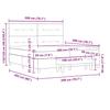 Box Spring Bed with Mattress Dark Gray 200 x 200 cm Velvet