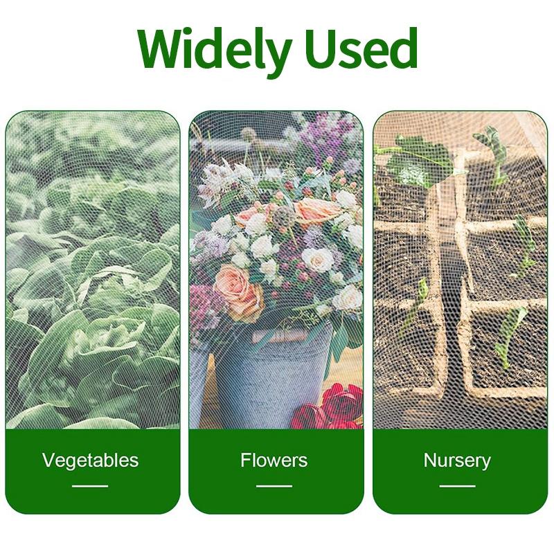 Garden Netting Pest Barrier Fine Bug Netting for Garden Protection Row Cover Greenhouse Mosquito Net Protecting Plants Fruits