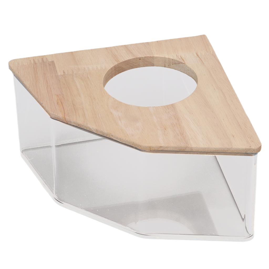 Hamster Badebox rechtwinkliger Ventilator Acryl Sicher Hamstersand Badezimmer für Kleintier Hamster