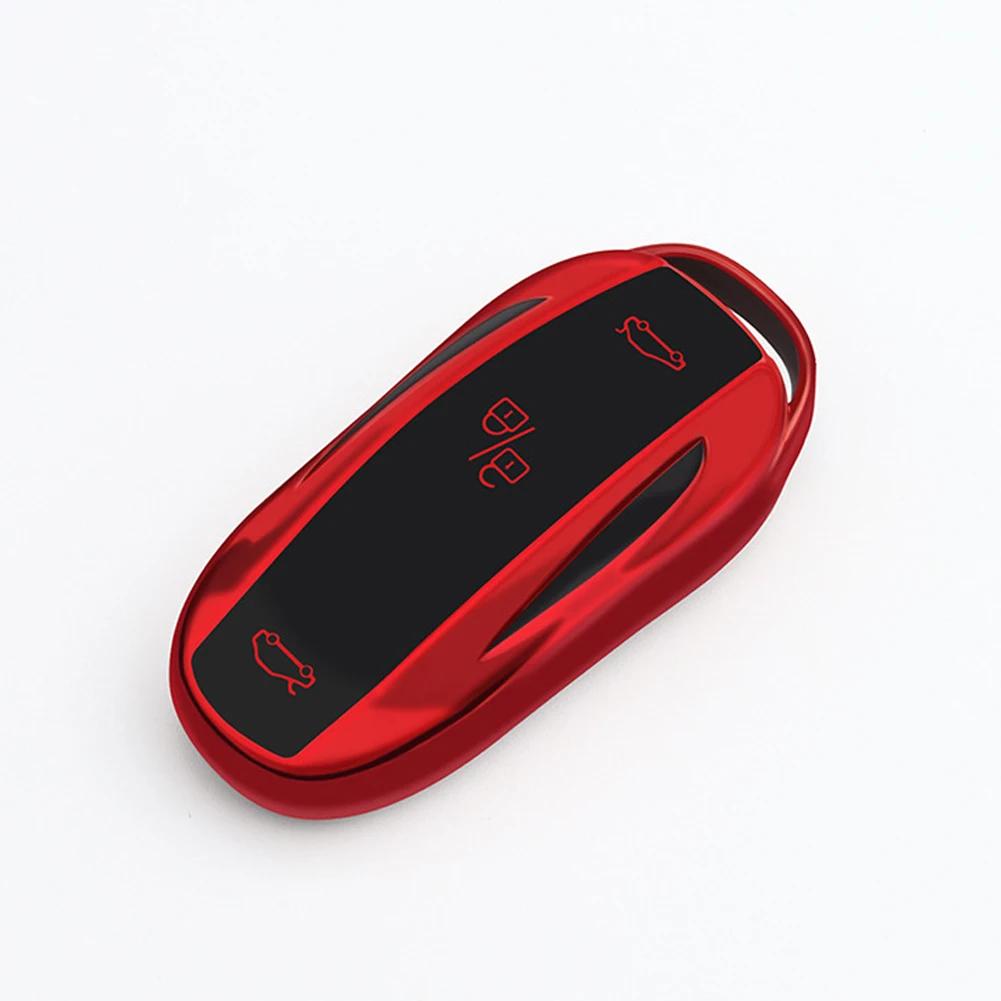 TPU Auto-Smart-Key-Abdeckung, Schlüsselanhänger, für Tesla Modell 3, Modell Y, Modell X, Modell S, Schlüsselschale, Taschenhalter, Schutzzubehör