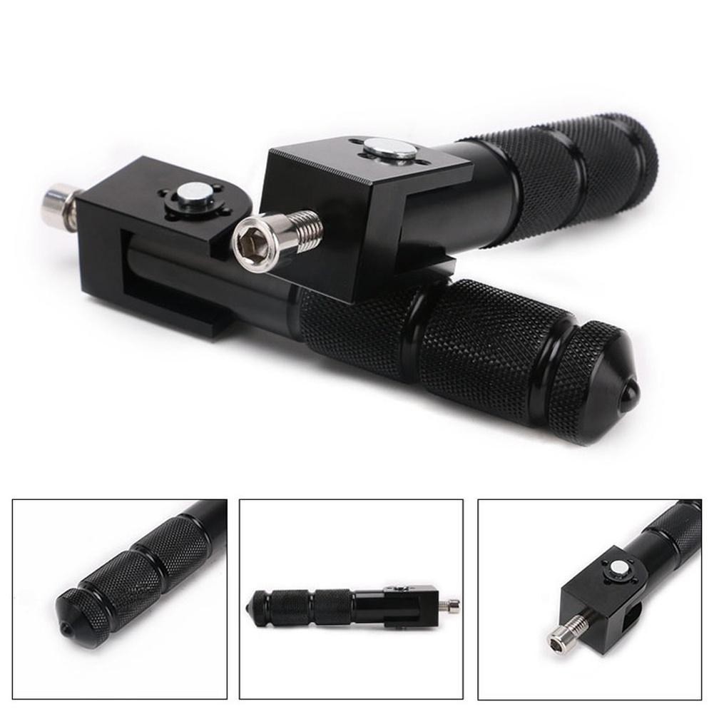Hopfällbar Aluminium Motorcykel Fotpedal Bakre Fotstöd Stöd 8MM Bultmontering Kompatibel med Många Motorcyklar