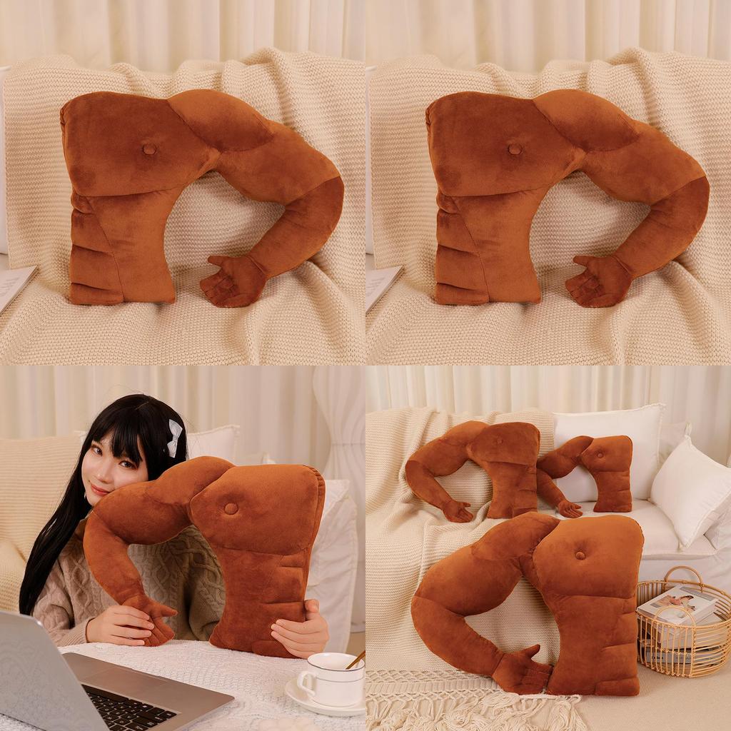 Weiches Plüsch-Freund-Körperkissen mit Armstütze für Geschenk und Komfort