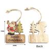 3 Stück/Set DIY Holzanhänger Ornamente Weihnachten Holzhandwerk Weihnachtsbaumschmuck