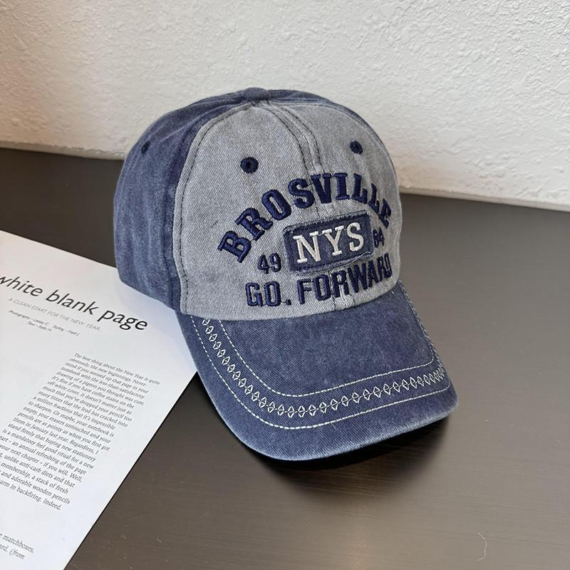 Vintage American Style Baseball Cap With Washed Cotton For Casual Summer Wear