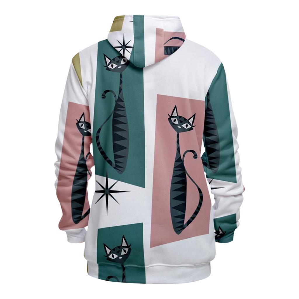 Motetrykk Løs Langermet hettegenser for menn og kvinner