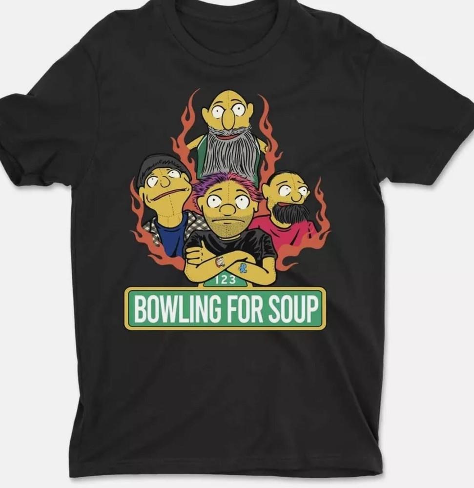 1 2 3 Bowling for Soup Band Funny Shirt Black Unisex Size S-5XL Unisex T-Shirt XL