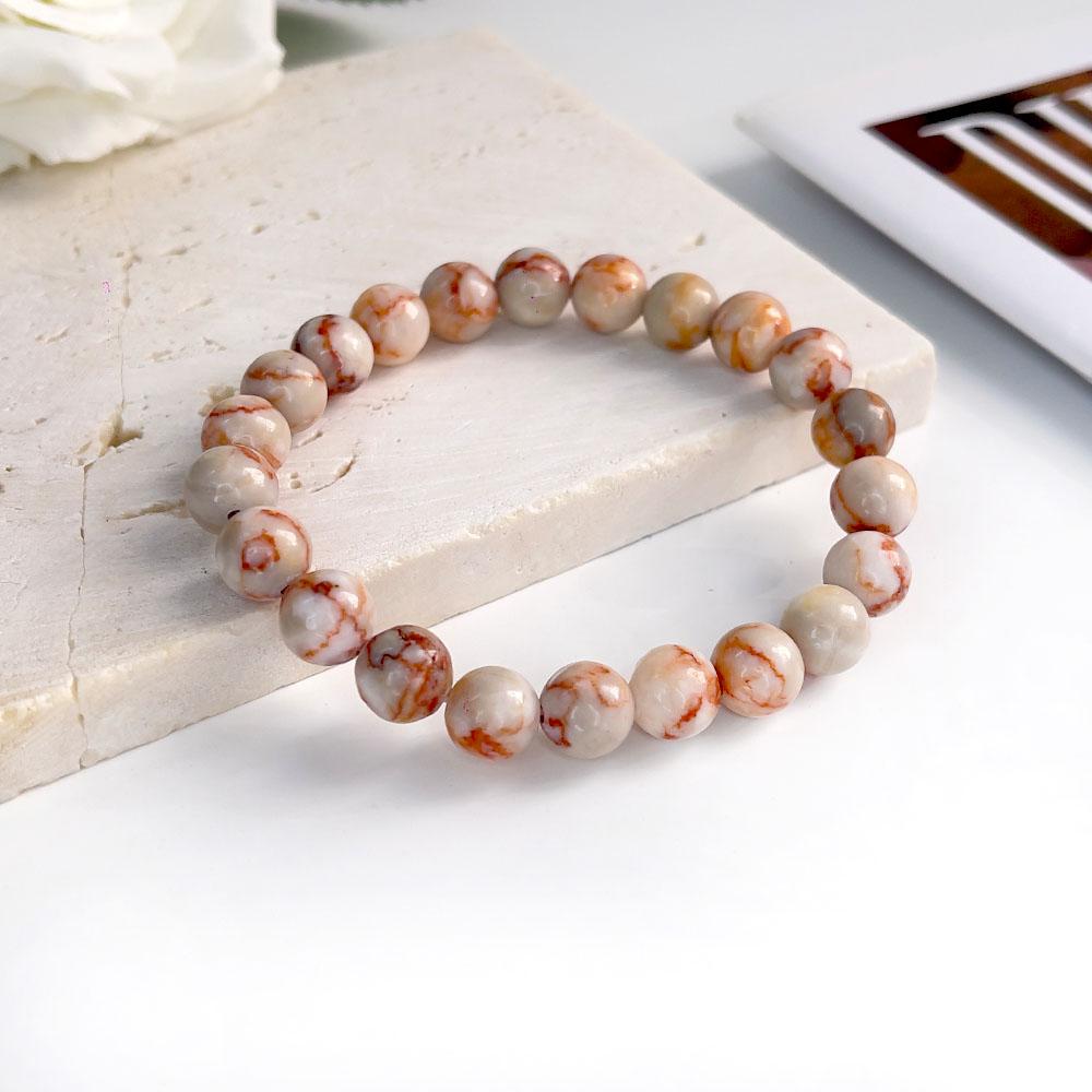 Wholesale 8 Mm Charm Beaded Bracelet Natural Stone Bracelet Crystal Bracelet Natural Stone Beaded Bracelet