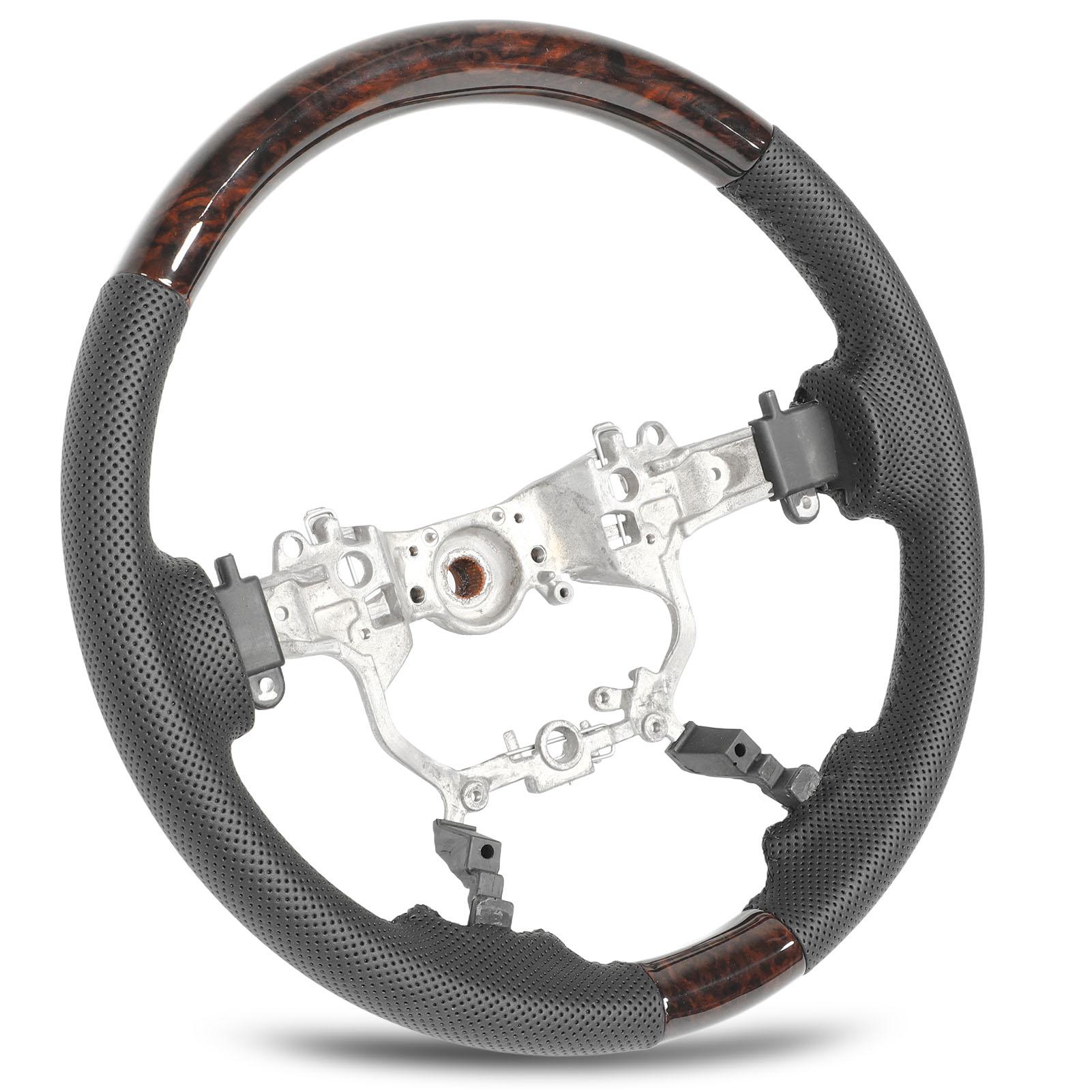 

Гидродип Рулевое колесо Перфорированная кожа Замена для Land Cruiser J200 Рестайлинг 2016-2021 Под дерево