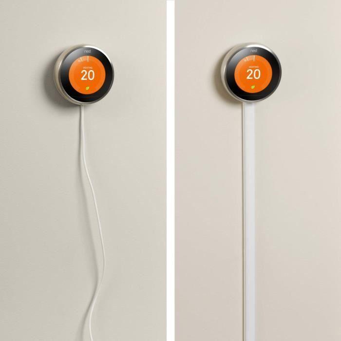 D-line micro+ moulure décorative en demi-cercle - 1m2010w - goulotte électrique - cache-câble - 20mm x 10mm - 1m