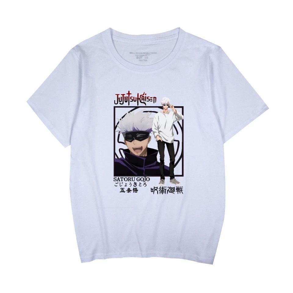 Jujutsu Kaisen Printed Men's T-shirt Unisex Casual Fashion Street Harajuku Style Short-sleeved Tops T-shirt