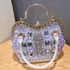 2025 New Fashion Trend Diamond Inlaid Single Shoulder Crossbody Bag Commuter Handbag