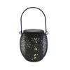 Metal Solar Garden Lantern Portable Hanging Outdoor Lantern for Patio Yard Camping Indoor Outdoor Ambient Lighting Decoration