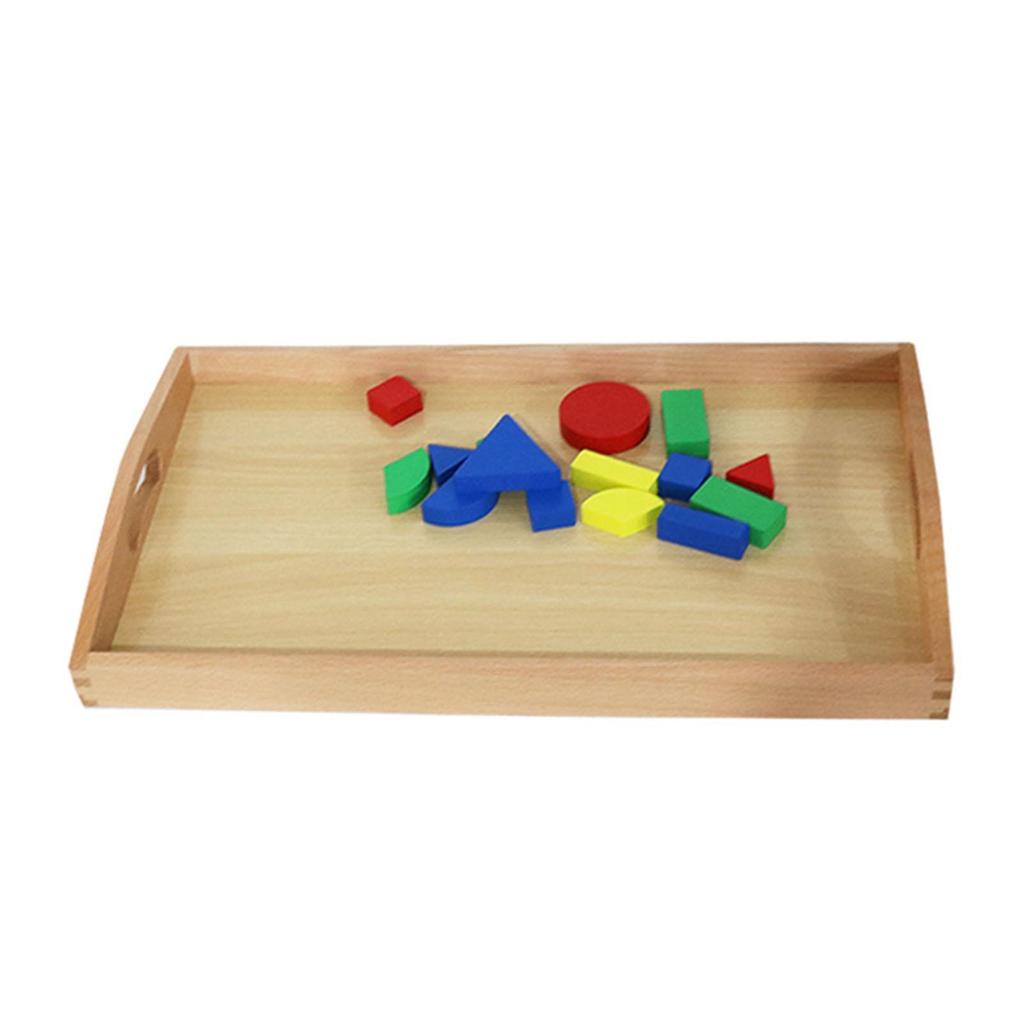 3x Montessori Wooden Sorting Tray Sand Box Cognitive Gift for 3