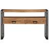 Console Table Brown 120 x 33 x 75 cm Solid Acacia Wood