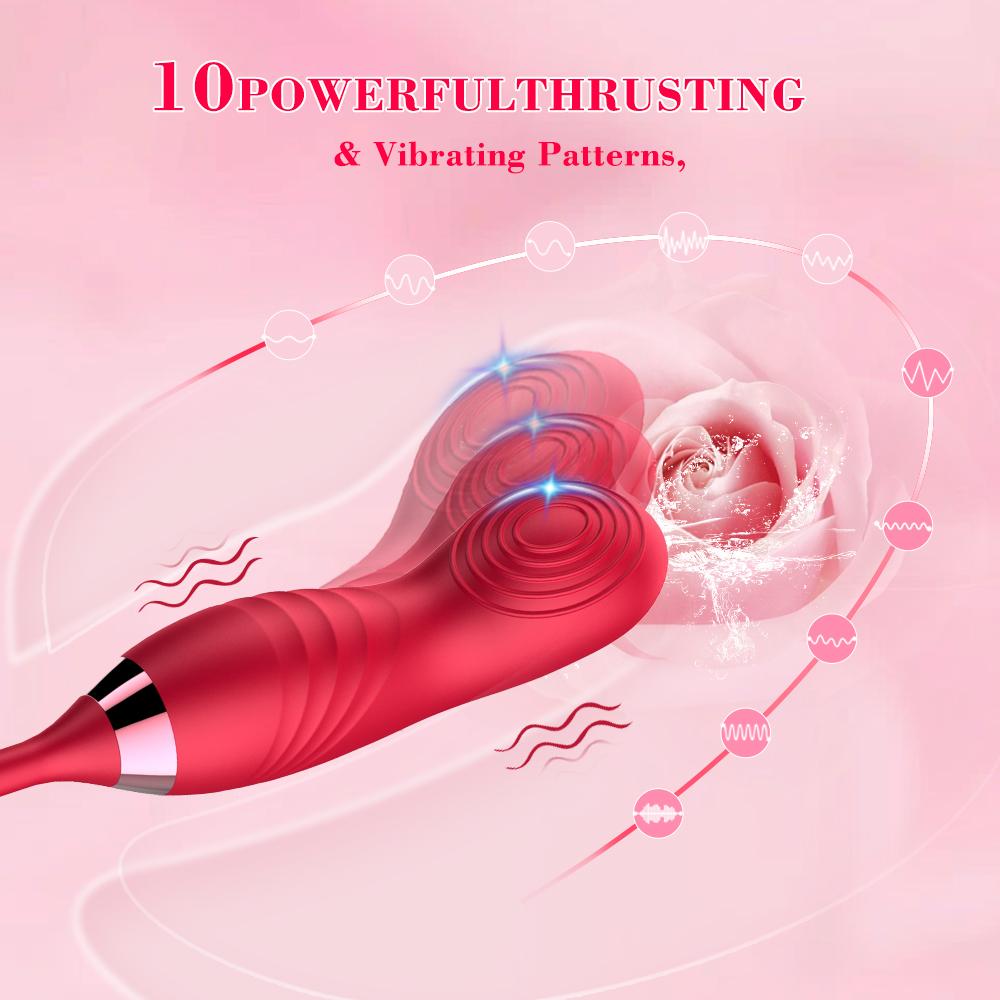 Rose Sucking Licking Vibrator for Women Dildo Clit Sucker Nipple Clitoris Stimulation Vibrators Female Sex Toys for Adults 18+