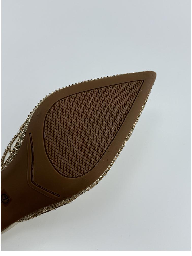 Women's Rhinestone Cap-Toe Stiletto Mules - Summer 2025 Cut-Out Mesh Backless Slippers