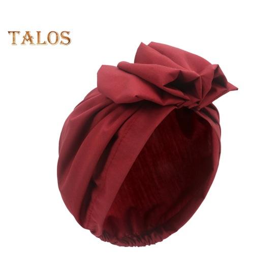 Turbanský klobouk Retro francouzský styl Květinová dekorace Dámský klobouk Jednobarevný Prodyšný Větruodolný Pokrývka hlavy Pro každodenní nošení