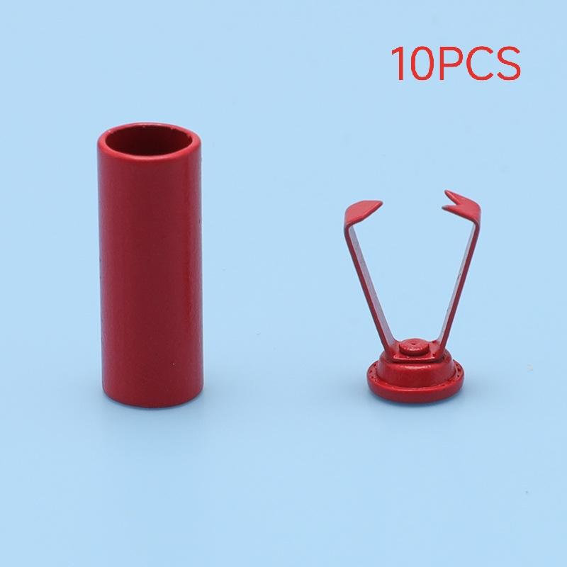 10 Stück DIY Tasche Schuhe Kleidung Lanyard Zubehör Metall Seilenden Stopper Knopf Kordelende Verschlusskappe Hängende Glocke Schnalle